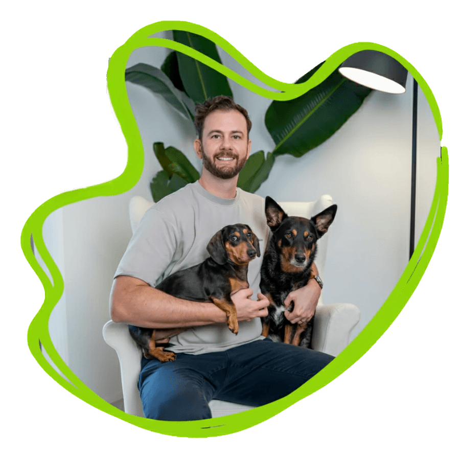 Brent from GO2 Finance with his two dogs